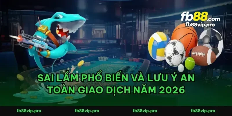 Sai lầm phổ biến và lưu ý an toàn giao dịch năm 2026