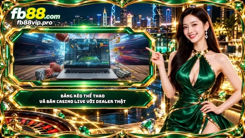 Bảng kèo thể thao và casino live FB88