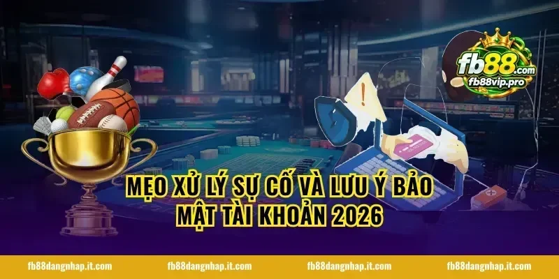 Mẹo xử lý sự cố và lưu ý bảo mật tài khoản 2026