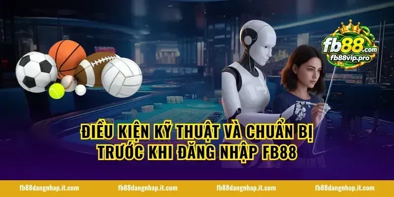 Điều kiện kỹ thuật và chuẩn bị trước khi đăng nhập FB88