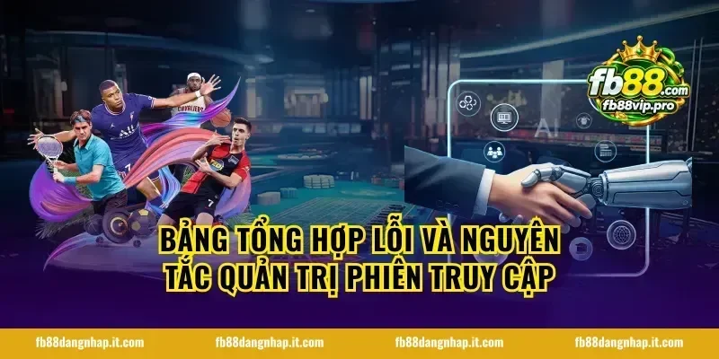 Bảng tổng hợp lỗi và nguyên tắc quản trị phiên truy cập