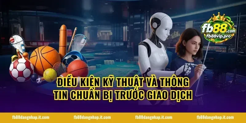 Điều kiện kỹ thuật và thông tin chuẩn bị trước giao dịch