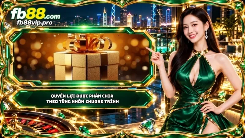 Ưu đãi FB88 theo từng nhóm chương trình