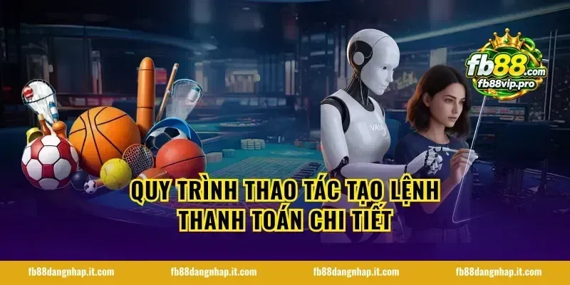 Quy trình thao tác tạo lệnh thanh toán chi tiết